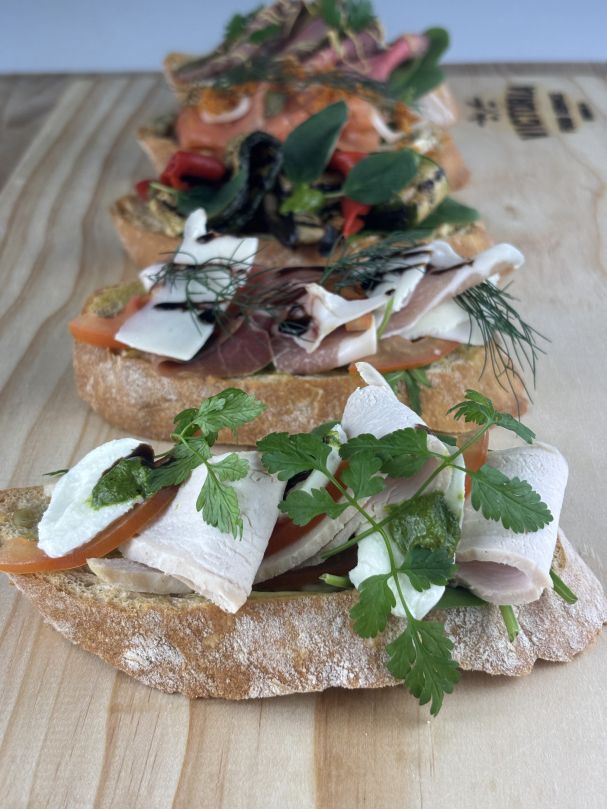 Roast Chicken Open Sandwich