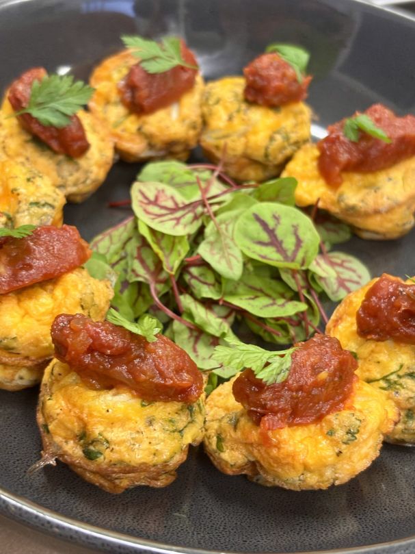 West coast whitebait fritter w tomato carraway relish (NAG) - W