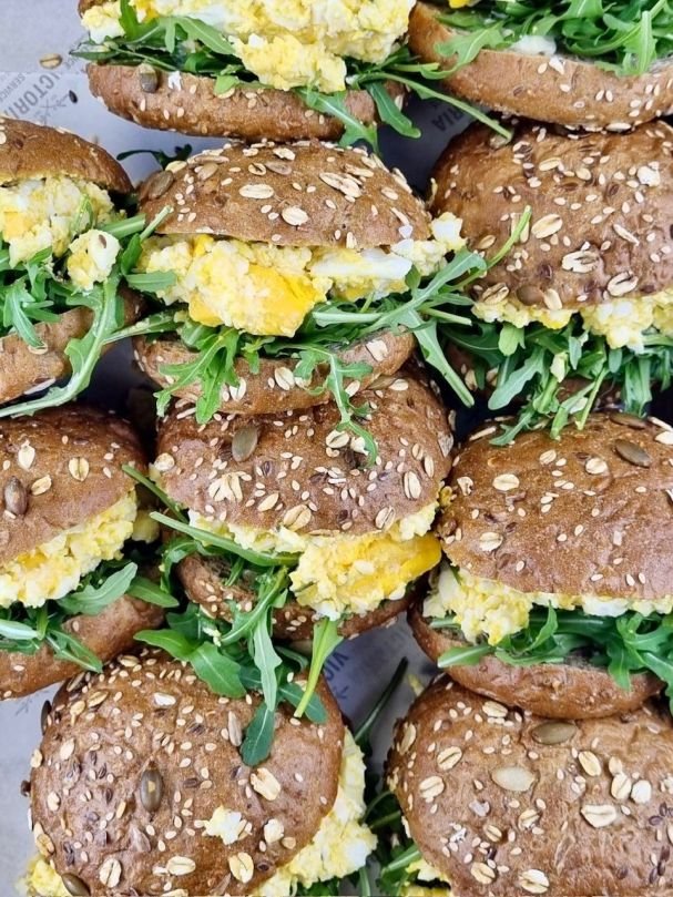 Egg Salad & Watercress Grain Roll
