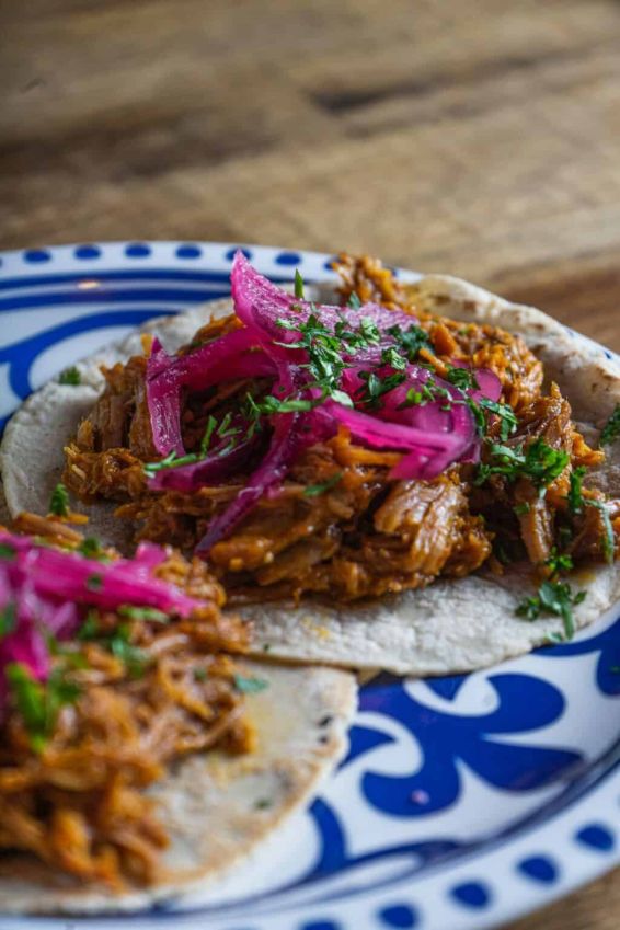 Cherry Smoked Pulled Pork Tacos