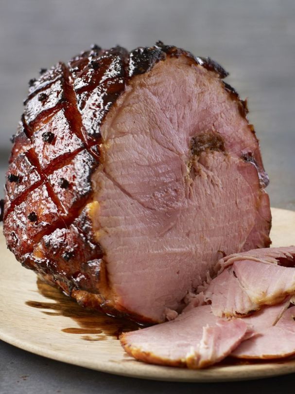 Glazed Champagne Ham, Grain Roll & Salads