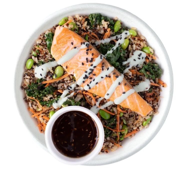 Seared Salmon Teriyaki Bowl