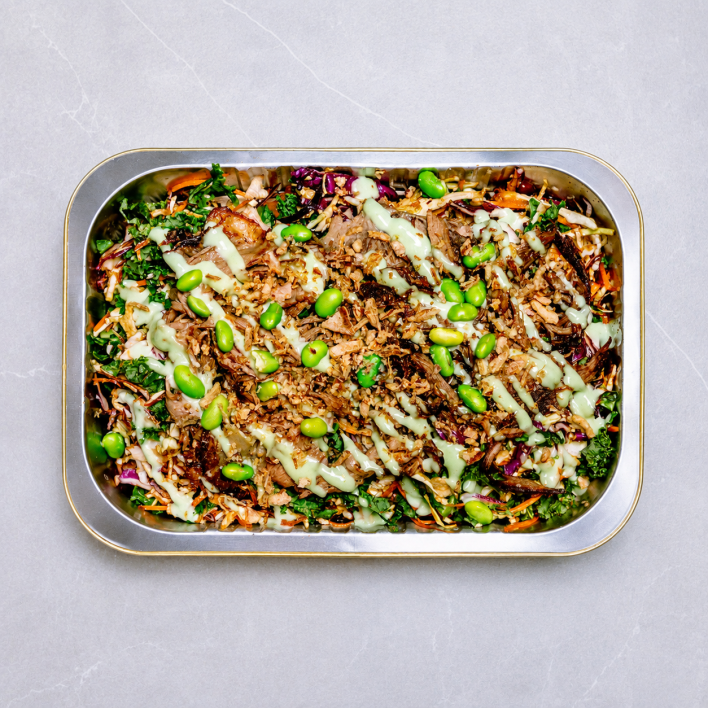 Pulled Beef & Edamame Salad Tray