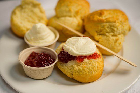Homemade Scones with Jam & Cream