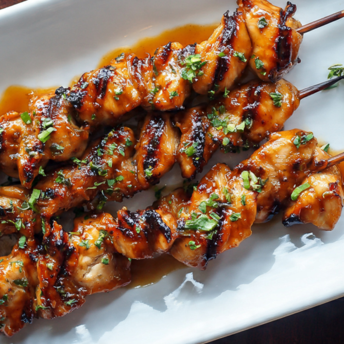 Honey Soy Chicken Skewers
