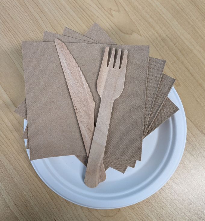 Side Plate, Cutlery & Napkin