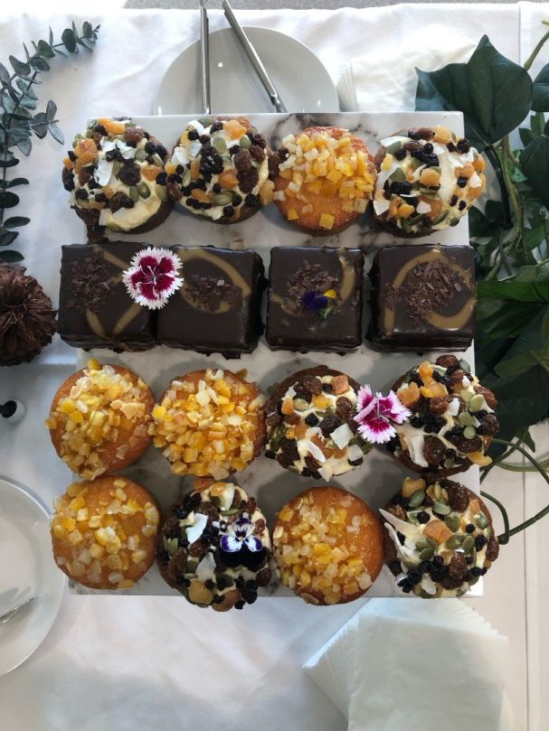 Carrot & Choc Mud Cakes - Individual sweet cake Box ***Contains Nuts