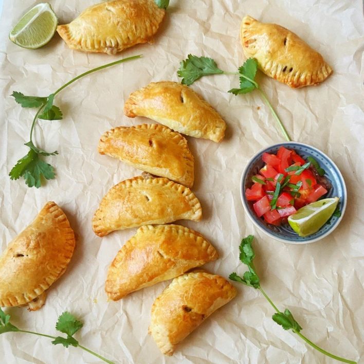 Chilli Beef Empanadas with a Smoked Tomato Dipping Sauce