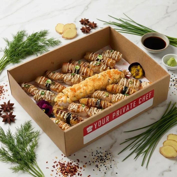 Platter - Grilled Seafood Nigiri Sushi (28 pieces)