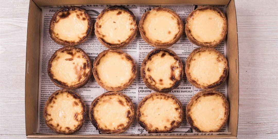 Portuguese custard tart box 