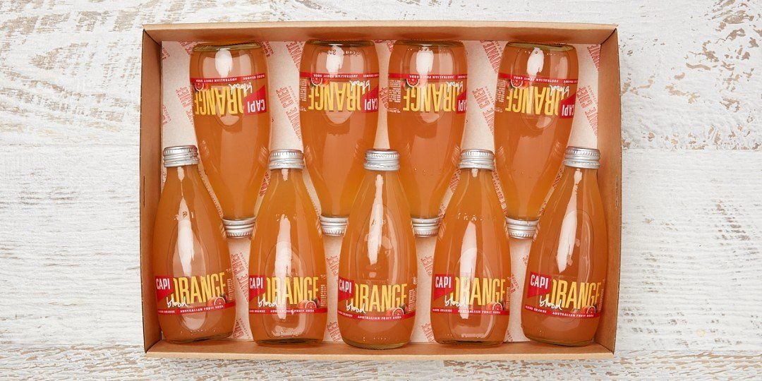 Capi Sparkling Fruit Mineral Water Variety Pack 250ml (Yuzu Lemon/Blood Orange)