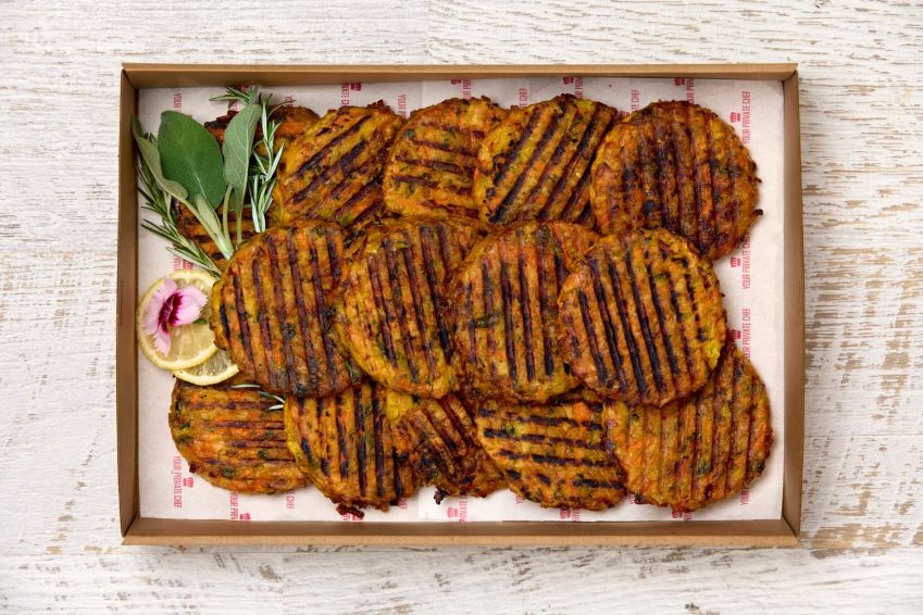 Platter - Black Bean, Pumpkin & Red Lentil Patties (vegan, gf) (12 piece)
