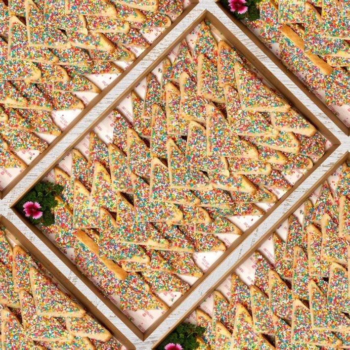 Platter - Kids Fairy Bread Triangles (64 piece box)