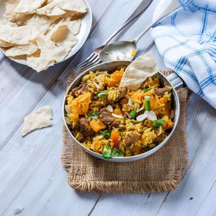 Platter - Spiced Lamb Curry with Sweet Potato