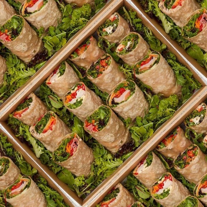 Gluten Friendly Wrap with Gourmet Fillings Platter Box