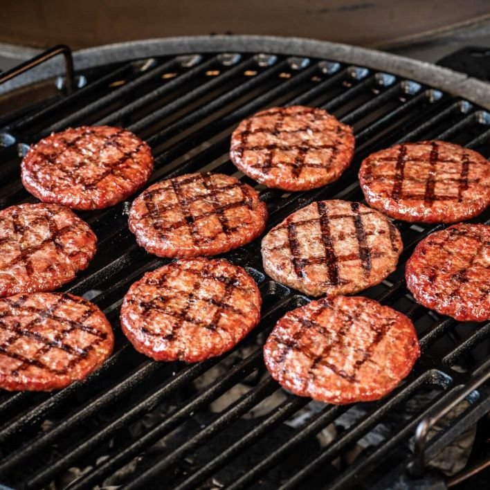Platter - Black Angus beef burger patty with soft white bread rolls & tomato relish (150g) (gf) (24 pieces)