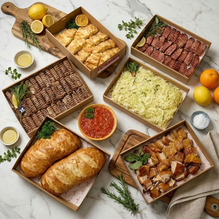 Mediterrano Pack - Mixed Grill & Salads from Southern Europe (To suit 20 people)