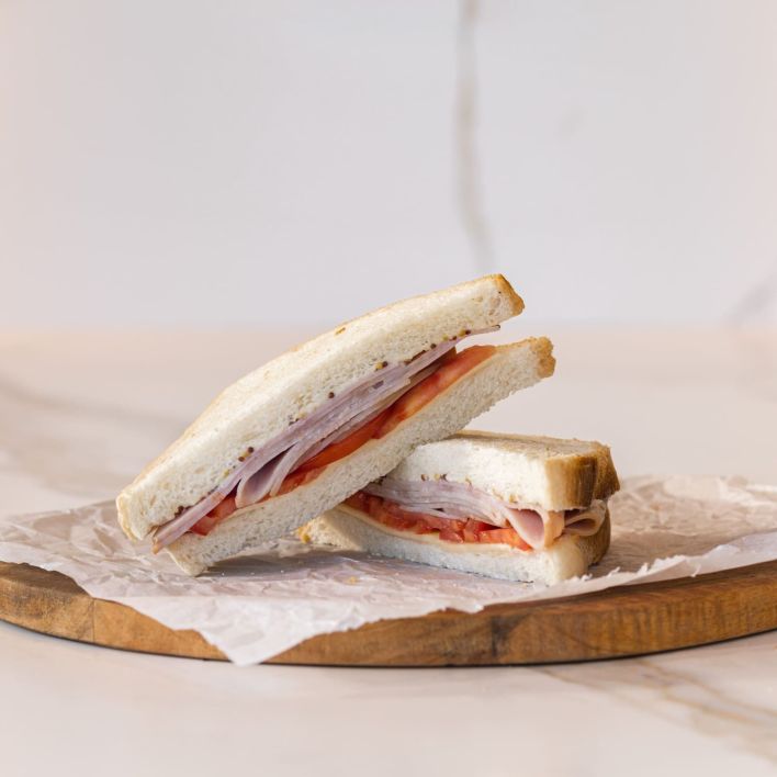Individual Gluten Friendly Sandwiches (2 slices cut into 2 triangular halves)