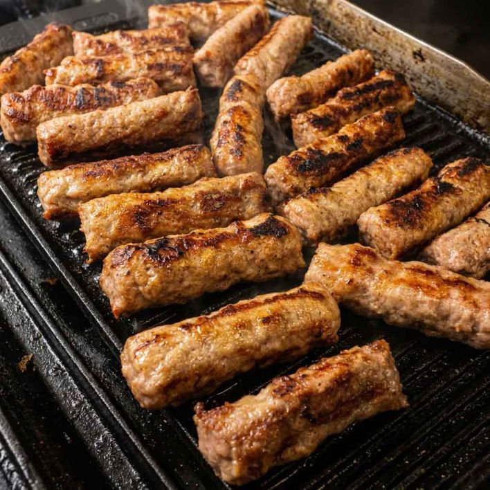 Platter - Croatian Cevapi, grilled skinless sausage (beef/pork blend, GF/DF) 48 pieces