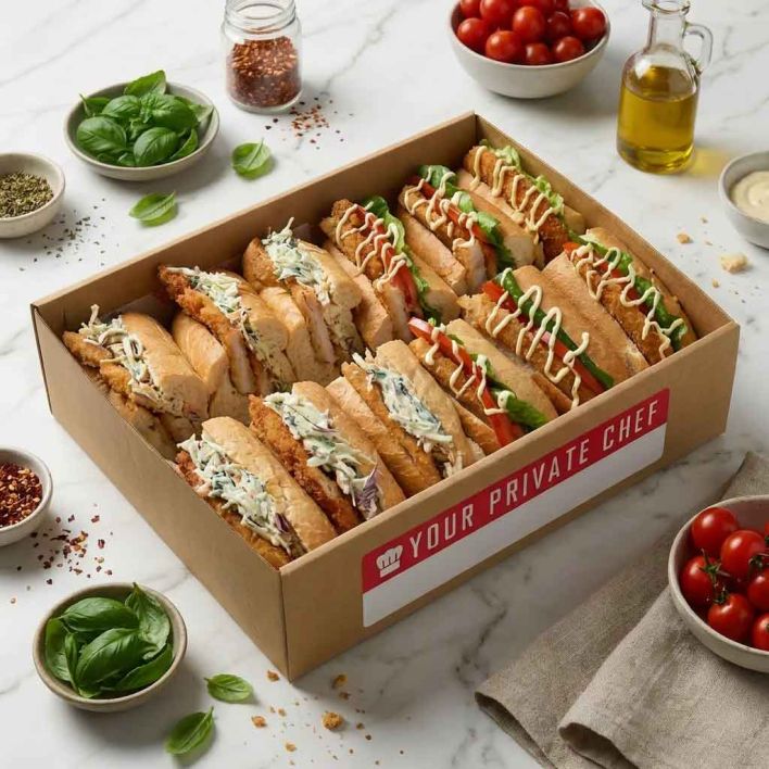 Platter - Fully Loaded Crunchy Chicken Caesar Rolls