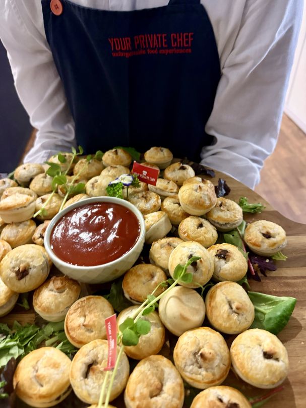 Petit “One Bite” Beef Pies, with Relish