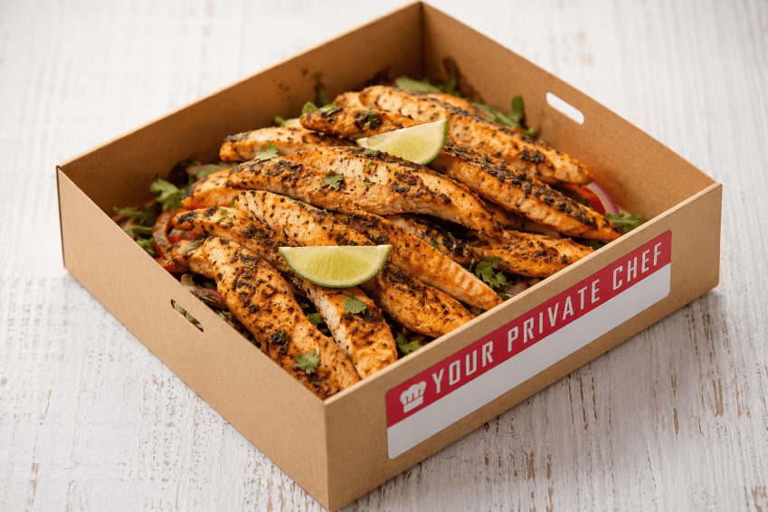 Platter - Grilled Mexican chicken breast strips (gf,df) Serves 10-15