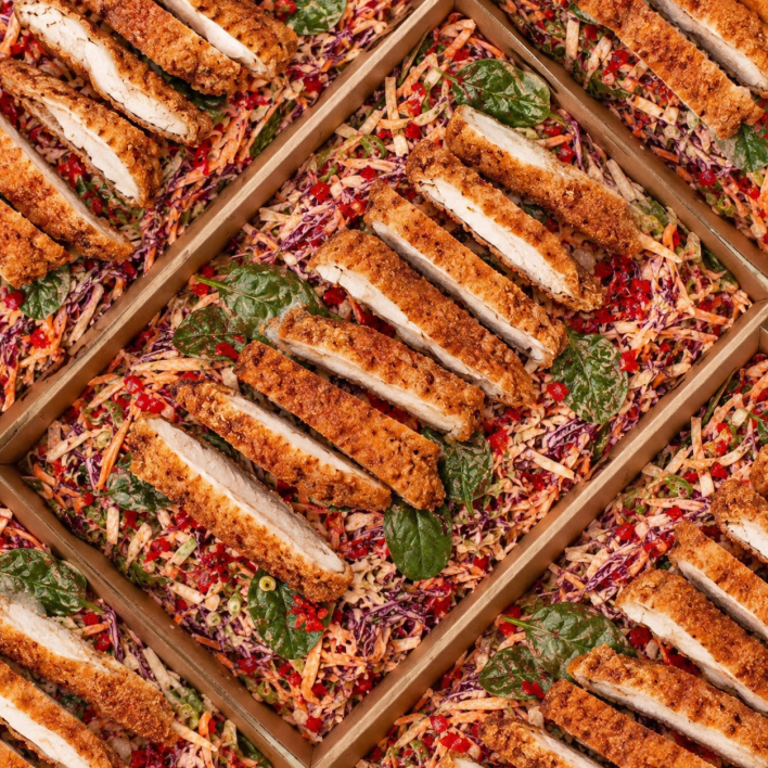 Salad Medium - Chicken Schnitzel Gourmet Slaw