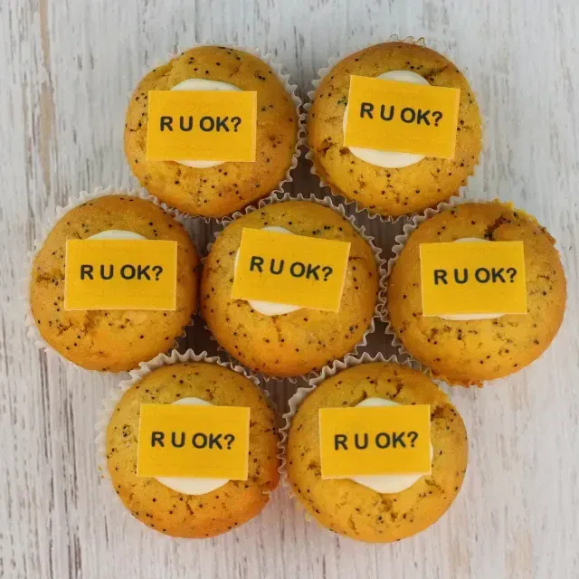 R U OK? Mini Orange Muffins