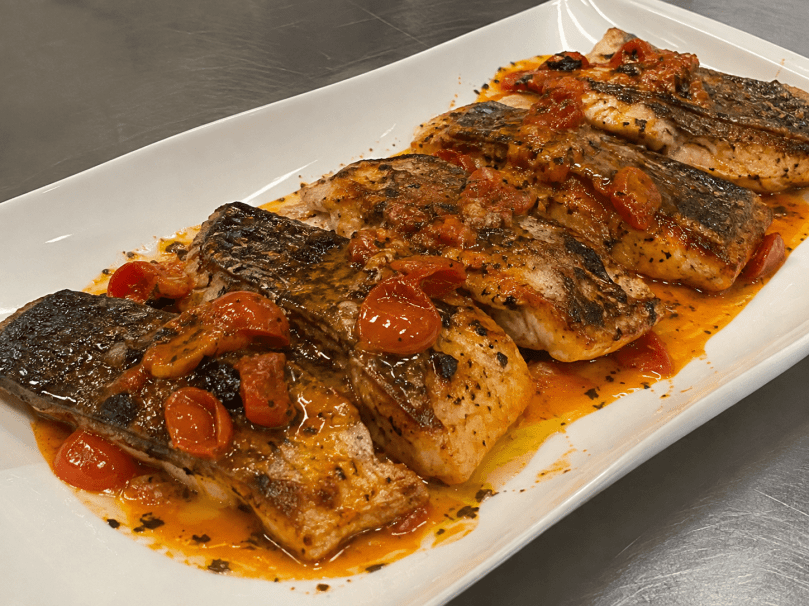 Platter - Pan Seared Barramundi Fillet Marinated in our Tuscan sauce (approx. 100g ea) (6 pieces)