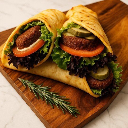 Large Zaatar Wrap - Chefs Choice (as per menu gourmet fillings)