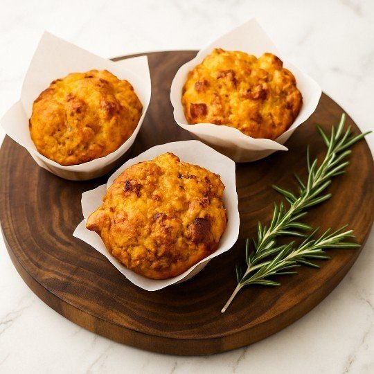 Savoury Muffins - egg & bacon (nf) - regular