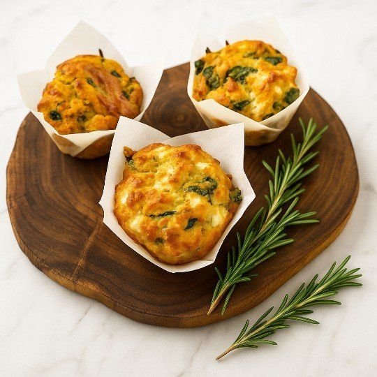 Savoury Muffins - spinach & feta (nf/veg) - regular