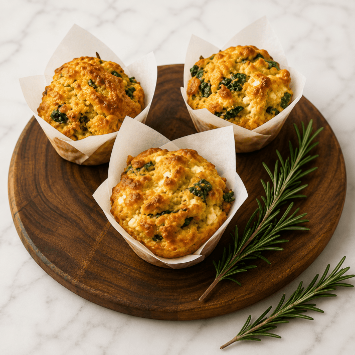 Savoury Muffins - spinach & feta (nf/veg) - regular