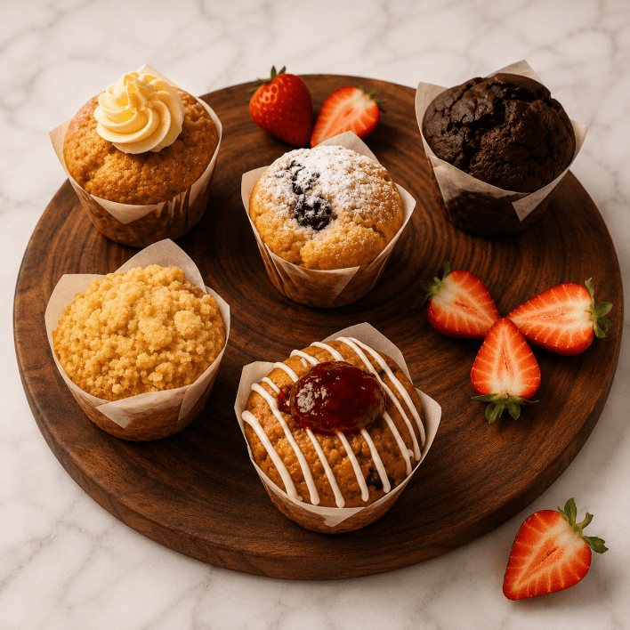 Muffins - apple, blueberries, chocolate, banana - regular