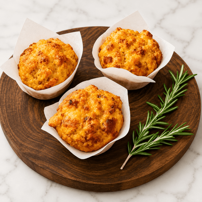Savoury Muffins - egg & bacon (nf) - regular