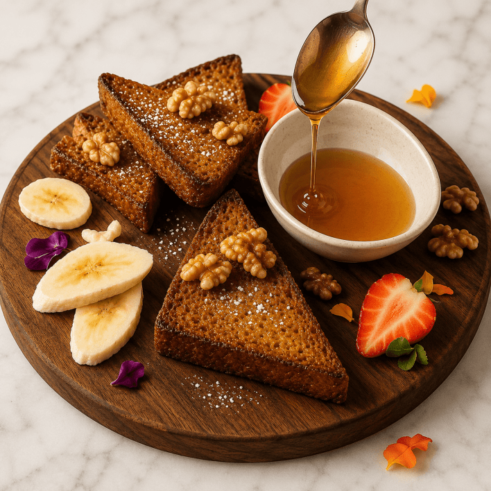 Banana Bread - served with honey & cinnamon - regular