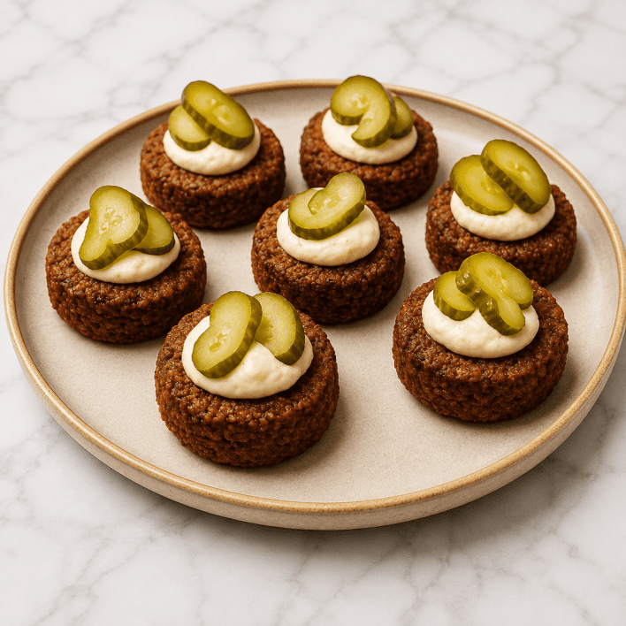 Homemade baked falafel with hummus (vgn/nf/gf/veg)