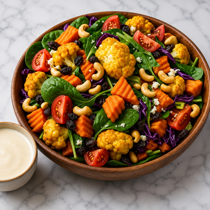 Regular Salad Platter (8-10 serves) - Curried cauliflower and couscous salad (veg)