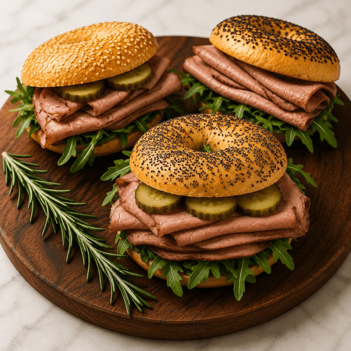 Large Bagel - Chefs Choice (as per menu gourmet fillings)
