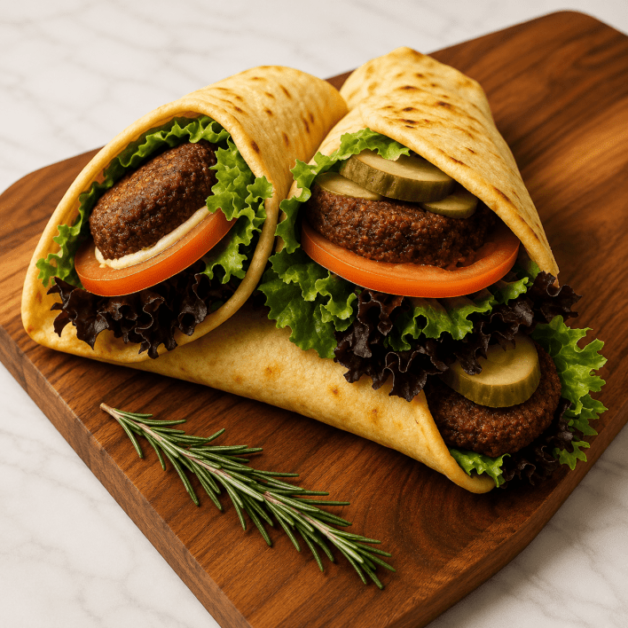 Large Zaatar Wrap - Chefs Choice (as per menu gourmet fillings)