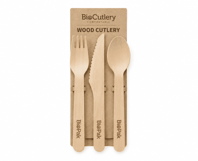 *Bio Pack - Cutlery, Napkin & Plate